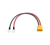 PNGKNYOCN XT90 vers O Ring Klemme Kabel, 0.3M/1FT 14AWG XT90 Stecker zu O Ring Klemmen Verlängerungskabel für Solarpanel Kit und Batterieladung (XT90 Male)