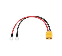 PNGKNYOCN XT90 zu O Ring Klemmenkabel, 0.3M/1FT 14AWG XT90 Buchse zu O Ring Klemmen Verlängerung Netzkabel für Solarpanel Kit und Batterieladung (XT90 Female)