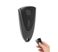 PNGOS - 433,92MHz Télécommande Portail pour Novoferm Novotron 502 MAX43-2, 512 MIX43-2, 522/524 Design, 2 Canaux, avec Piles, Télécommande de Porte de Garage, Bip Garage (Black-1pcs)