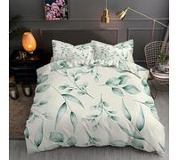 PNHCL Housse de Couette 240 x 260 Vert Sauge Parure de Lit 240 x 260 Housse de Couette 2 Personnes en Microfibre avec Fermeture Éclair et 2 Taie d'oreiller 65x65 cm…