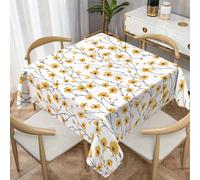 PNHCL Nappe Fleurs Sauvages 80x80 cm Carrée, Nappe Imperméable Lavable Fleurs de Printemps pour Petite Table Cuisine Salon W&1