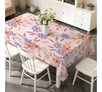PNHCL Nappe Florale PrintanièRe Imperméable 140x300 cm Rectangulaire, Grande Nappe Lavable Botanique Sauvage pour Buffet Banquet Mariage W&71