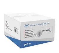 PNI Câble réseau FTP Cat6 F06 – 305 m – 1 Gigabit/s – pour système de surveillance – Gris