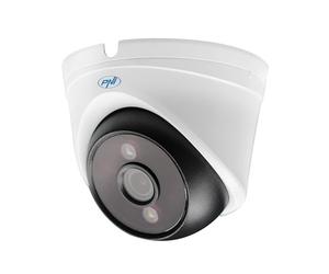 PNI Caméra de vidéosurveillance IP808J, POE, 8MP, lumière Noire, Objectif 2,8 mm, extérieur, Blanc