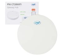 PNI CT28WIFI Internet Hub CT 28 Module de Commande avec 8 Zones de Chauffage au Sol, ABS, Blanc