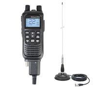 PNI Escort HP 82 Kit Station Radio CB Portable Multi Standard 4 W 12 V AM-FM avec antenne CB PNI ML100 avec Aimant