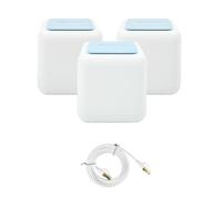 PNI GB1200 Pack Système Wi-FI Gigabit Mesh et 1bc S/STP CAT8 Câble Réseau Plat PNI U8015W 1,5m