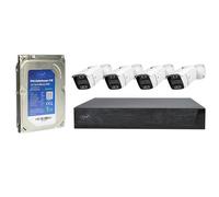 PNI House IPMAX POE 3LR Kit de vidéosurveillance NVR avec 4 Ports PoE avec 4 caméras IP 3 MP, extérieur et Disque Dur PNI SafeHouse 1 to Inclus