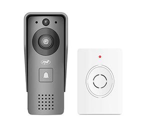 PNI Interphone vidéo Intelligent House 910 WiFi HD, P2P, Sortie de Verrouillage, Intelligent avec d'autres Produits compatibles Tuya