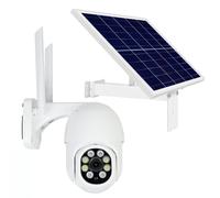 PNI Kit de caméra de vidéosurveillance IP840 PTZ WiFi 8 MP 4K avec Panneau Solaire photovoltaïque 60 W, Batterie 20 Ah et Sortie 12 V.