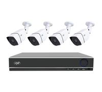 PNI Kit vidéosurveillance PTZ1350 - NVR + 4 caméras 2MP 1080p AHD/IP, PTZ, H.265, IP66