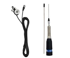 PNI ML160T941 Antenne CB de 145 cm de Longueur avec Support de câble T941 Argenté/Noir