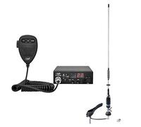 PNI Paquet CB Radio HP 8000L ASQ Escort avec antenne CB S75 avec câble et Support Fixe