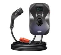 PNI Borne de Recharge KW11 16 A, 11 KW, pour véhicules électriques, 85 V-415 V, triphasée, câble Type 2 7 Broches, écran 3,5 Pouces, avec Bluetooth, contrôle par Application et Carte RFID, IP55