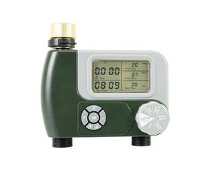 PNI Programmateur d'irrigation WT10 Pro, écran LCD, Connexion métallique 3/4, 2 Sorties, Vert