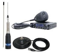 PNI Radio CB Escort HP 6500 ASQ avec antenne CB ML160 avec Base magnétique