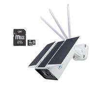 PNI SafeHome PT950LR Caméra de vidéosurveillance 1080p 2MP avec Panneau Solaire 6W et Carte mémoire MicroSD PNI 32 Go Incluse