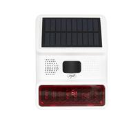 PNI SafeHouse HS006 Sirène extérieure sans Fil avec Chargement ou Via Port USB-C, Batterie 1000 mAh, 100 DB