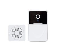 PNI Sonnette vidéo WiFi Safe House IDB009, contrôle Depuis l'application Android et iOS, Vision Nocturne, sélection de Chanson, contrôle du Volume