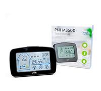 PNI Station météo MS500 avec capteur Externe sans Fil, Affiche la température et l'humidité intérieures et extérieures, mémoire des valeurs climatiques minimales et maximales