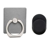 PNI O-Ring Light Black, 3 en 1 Anneau de Prise de Main, Support Telephone Voiture Inclus, Compatible avec Toutes Les Tablette Téléphone, Bague Doigt 360 degrés Crochet de Voiture Grip