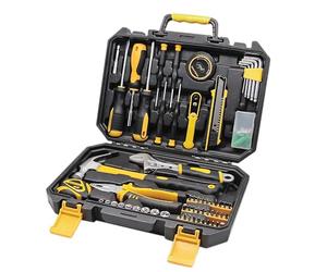 PNI TC100 Kit d'outils à main 100 pièces Matériau acier carbone et chrome vanadium Boîte en plastique