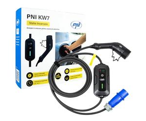 PNI Tragbares Ladegerät KW7 32A, 7,4KW, für Elektroautos, Noir