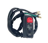 PNMNZTPAP Bouton de klaxon universel for guidon de moto, clignotant, feu antibrouillard, interrupteur de commande, 22 mm, plastique et métal, 1 pièce Interrupteur de guidon de moto