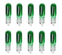 10 Pièces W2W T5 12V 1.2W Voiture Lampe Halogène Instrument Lumières Tableau De Bord Ampoule Auto Intérieur Lumière Voiture Style,Vert