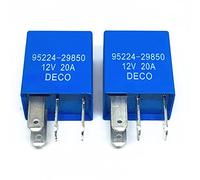 PNNNU 4 Broches Voiture Climatisation Ventilateur Pompe À Carburant Deco Relais 95224-29850 12V pour KIA Hyundai 2 Pièces