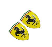 PNNNU Insigne d'Emblème 3D pour Ferrari - Autocollant Extérieur ABS - Accessoire Logo pour Voiture