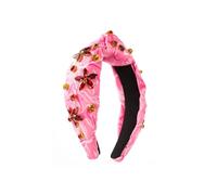 Pnnrk Bandeau en tissu avec impression et teinture faite à la main pour femme et fille