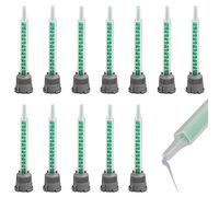 PNOOFR 12 Pièces Buses de Mélange Époxy Tubes Buse de mélange Buse Tubes époxy Tubes Époxy Statique pour Pistolet à Colle AB Adhésif Pistolet Applicateur pour Tuyaux de Réorganisation