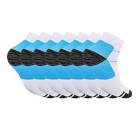 Pnosnesy 3/6/7 paires de chaussettes de compression chaussettes fasciite plantaire pour hommes et femmes chaussettes de sport basses chaussettes de sport