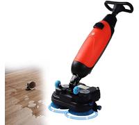 Pnpaea Autolaveuse autoportée rotative à 360°, autolaveuse Commerciale Portable, Mini-autolaveuse Professionnelle, 43 cm de Large, pour carrelage et sols scellés Red