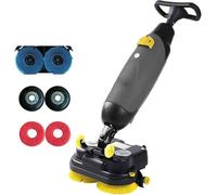 Pnpaea Autolaveuse autoportée rotative à 360°, autolaveuse Commerciale Portable, Mini-autolaveuse Professionnelle, 43 cm de Large, pour carrelage et sols scellés Gray