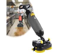 Pnpaea Autolaveuse compacte Professionnelle avec réservoirs séparés de 4 L et 6 L, brosses de Nettoyage motorisées de 45 cm (18 Pouces), sans Fil et alimentée par Batterie 36 V. A Gray