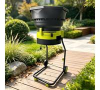 Pnpaea Broyeur De Feuilles éLectrique,Broyeur De Compost 8 000 TR/Min | Pour Un Rapport De RéDuction 17:1,Jusqu'à 55 Gallons Par Minute,Broyeur De DéChets De Jardin Powercord×35m