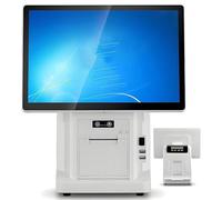 Pnpaea Caisse Enregistreuse Professionnelle,Ordinateur De Caisse Tactile,Caisse Enregistreuse Tactile,avec 15.6" éCran Tactile,pour Petites Entreprises Caissier SingleScreen-A（80mm）