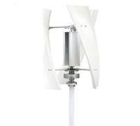 Pnpaea GéNéRateur éOlienne,GéNéRateur De Turbine éOlienne Verticale, GéNéRateur à Aimant Permanent, Puissance,Faible Vitesse De DéMarrage Silencieux WhiteB-100W