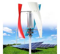 Pnpaea GéNéRateur éOlienne,GéNéRateur De Turbine éOlienne Verticale, GéNéRateur à Aimant Permanent, Puissance,Faible Vitesse De DéMarrage Silencieux MixedColorsB-100W