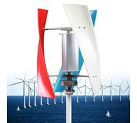 Pnpaea Kit De GéNéRateur D'éOlienne,GéNéRateur Vertical D'éOliennes, GéNéRateur à Aimant Permanent, Puissance,Faible Vitesse du Vent De DéMarrage,pour Terrasse MixedColorsB-300W