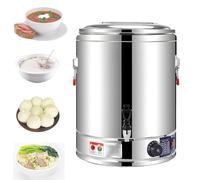 Pnpaea RéCipient Isotherme en Acier Inoxydable,avec Plateau Vapeur,TempéRature RéGlable 30-110℉,pour Les Laboratoires, Les UniversitéS Et Les HôPitaux Timer(WithFaucet)-60L