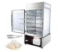 Pnpaea Vitrine Chauffante Commerciale à 5 Niveaux,Affichage à 5 Niveaux,avec Plage De 30 à 110 ℃,pour Les Magasins Et Les Restaurants Buffets