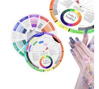 PNPGDYK Cercle Chromatique, Roue Chromatique, Roue de couleur pour Artistes, Color Wheel Cercle Chromatique Roue de Mélange de Couleurs Guide D'apprentissage Tableau de Correspondance Outil