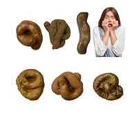PNPGDYK Faux Caca, 6 Pièces Caca en Plastique Fausse Crotte Merde, Caca Extensible Amis De Merde Farce Et Attrape, Pour Le Poisson d'Avril d'Halloween