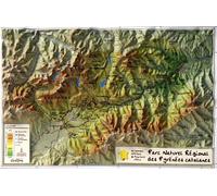 Carte en relief - Parc naturel régional des Pyrénées catalanes - 21 X 31 cm | Relief Editions