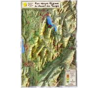 Pnr du massif des bauges 21 cm x 31 cm - Collectif - Georelief - Atlas / carte