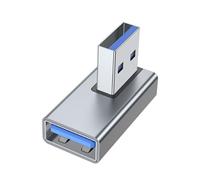 Pnuokn Adaptateur d'extension USB 3.0 mâle vers femelle coudé vers le haut à 90 degrés pour ordinateur portable PC USB convertisseur d'extension adaptateur 90 degrés profil bas