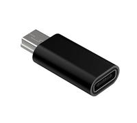 Pnuokn Adaptateur Mini USB vers USB C vers Mini USB C Adaptateur USB C femelle vers Mini USB mâle Adaptateur pour ordinateur portable Synchronisation de données Mini USB vers adaptateur de type C